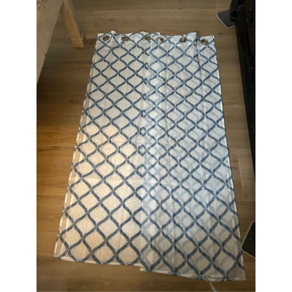 NEW 2 Panels Curtains Sheer Light Filtering 63” L X 40” W